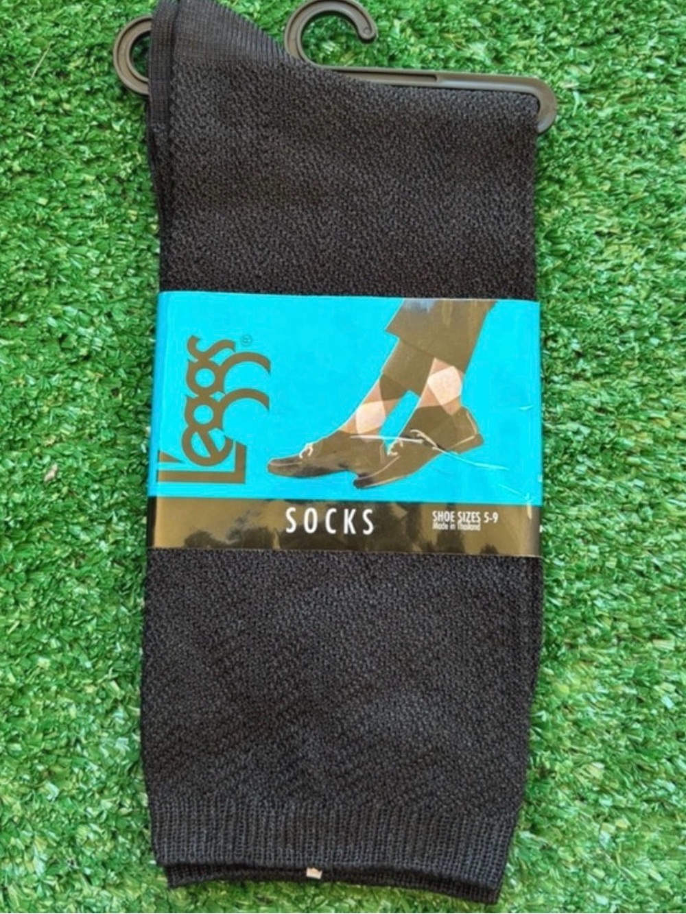 Leggs Black Women's Dress Socks - Solid Ribbed Pair